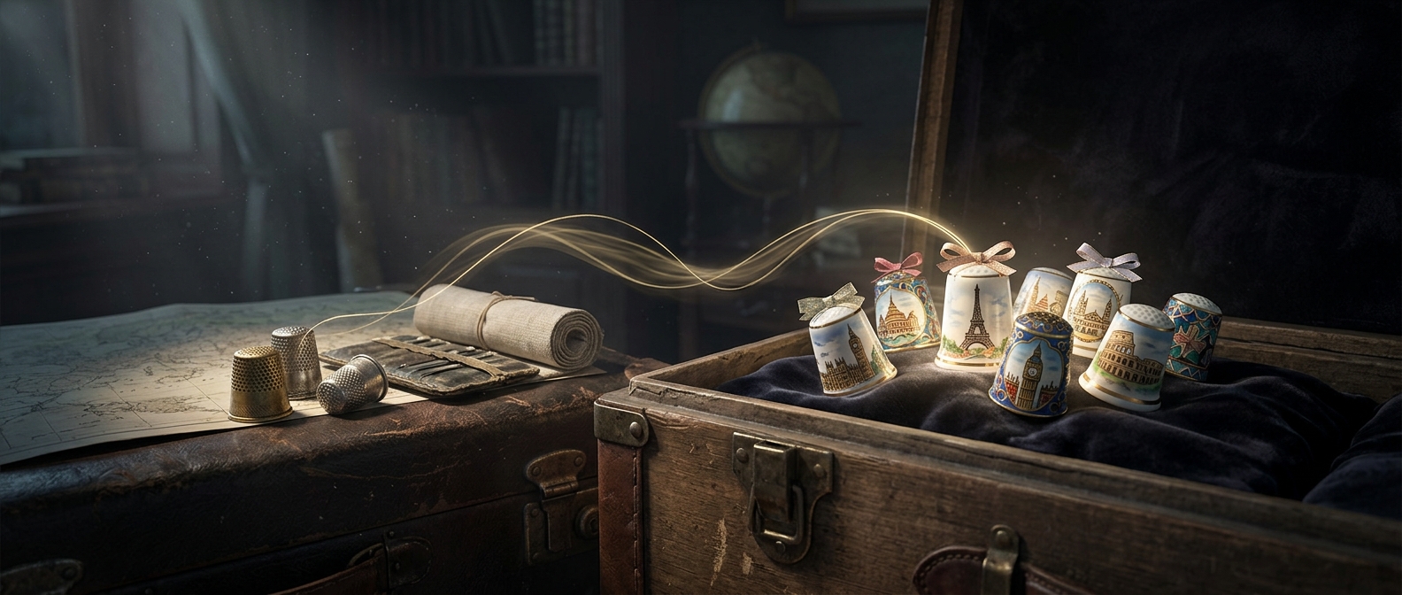 Souvenir thimbles were once useful travel tools