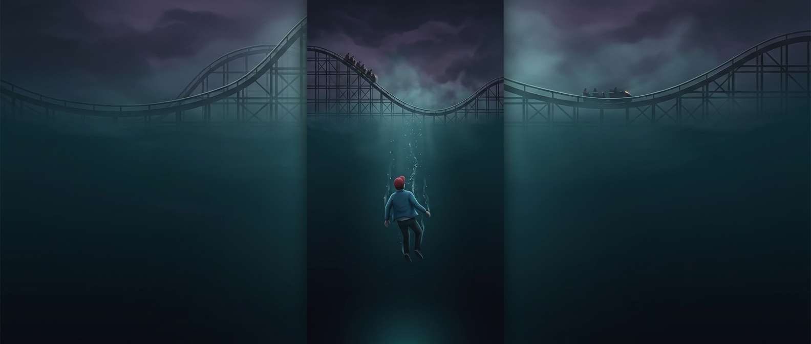 In RollerCoaster Tycoon, you can drown your guests
