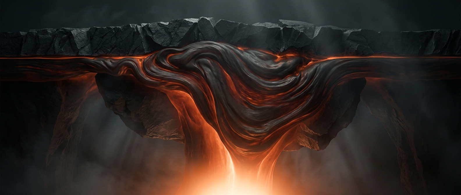 Mantle rock behaves like an extremely highly viscous plastic