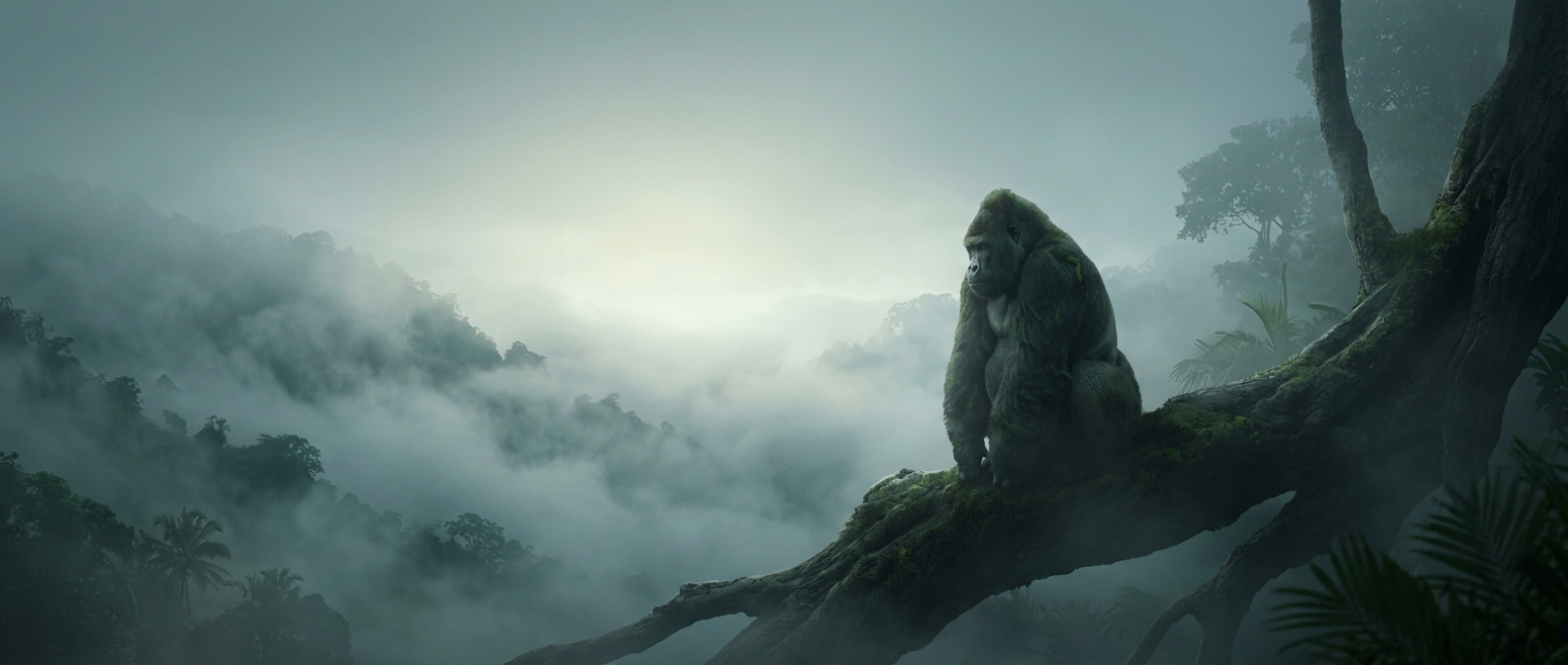 Ugandan jungles are perpetually choked by thick mists