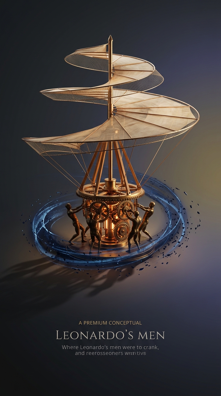 Leonardo da Vinci famously sketched the very first concept of a helicopter in the late fifteenth century, known as the aerial screw, but it was mathematically guaranteed to never actually leave the ground.