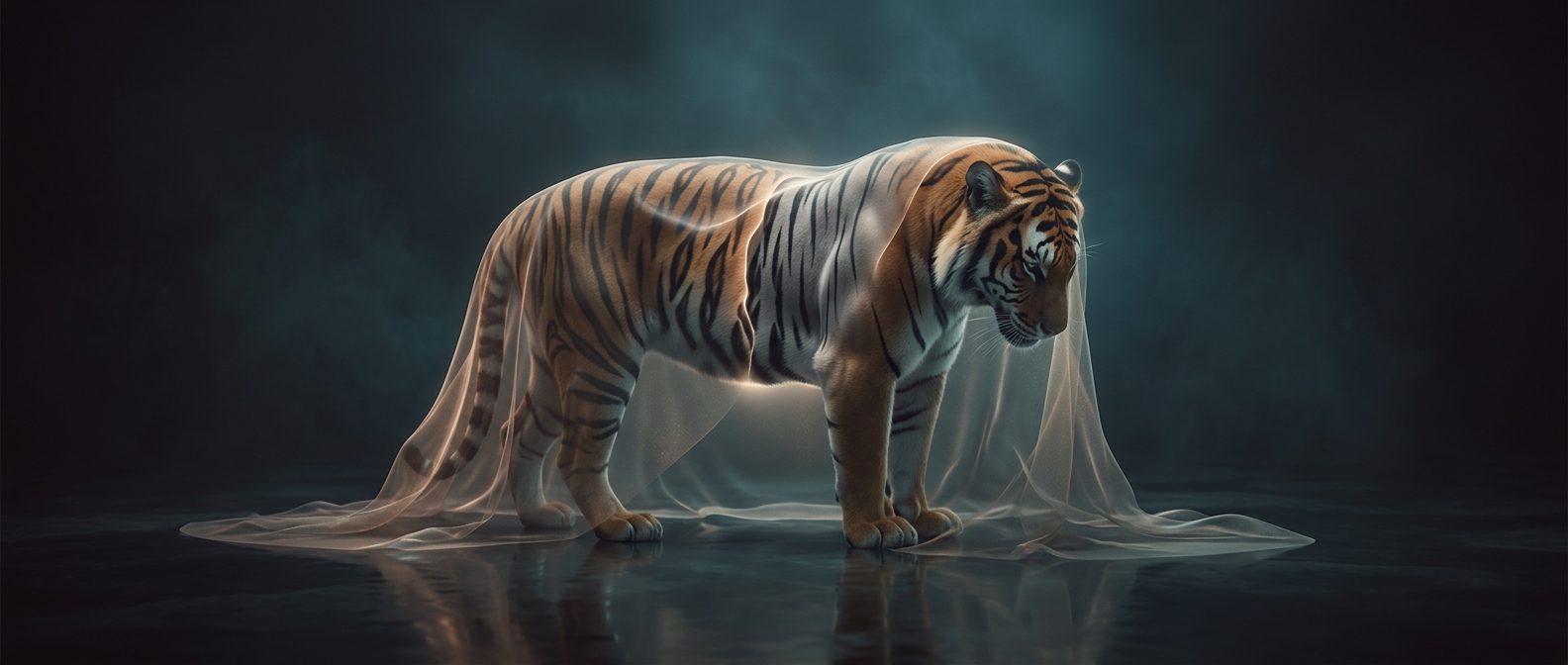 A tiger's stripes remain after you shave it