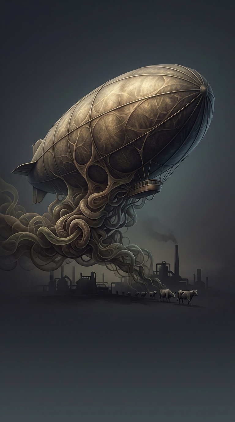 German engineers constructed the gas cells of early Zeppelin airships during World War I using the outer membrane of cow intestines, a material known as goldbeater's skin.