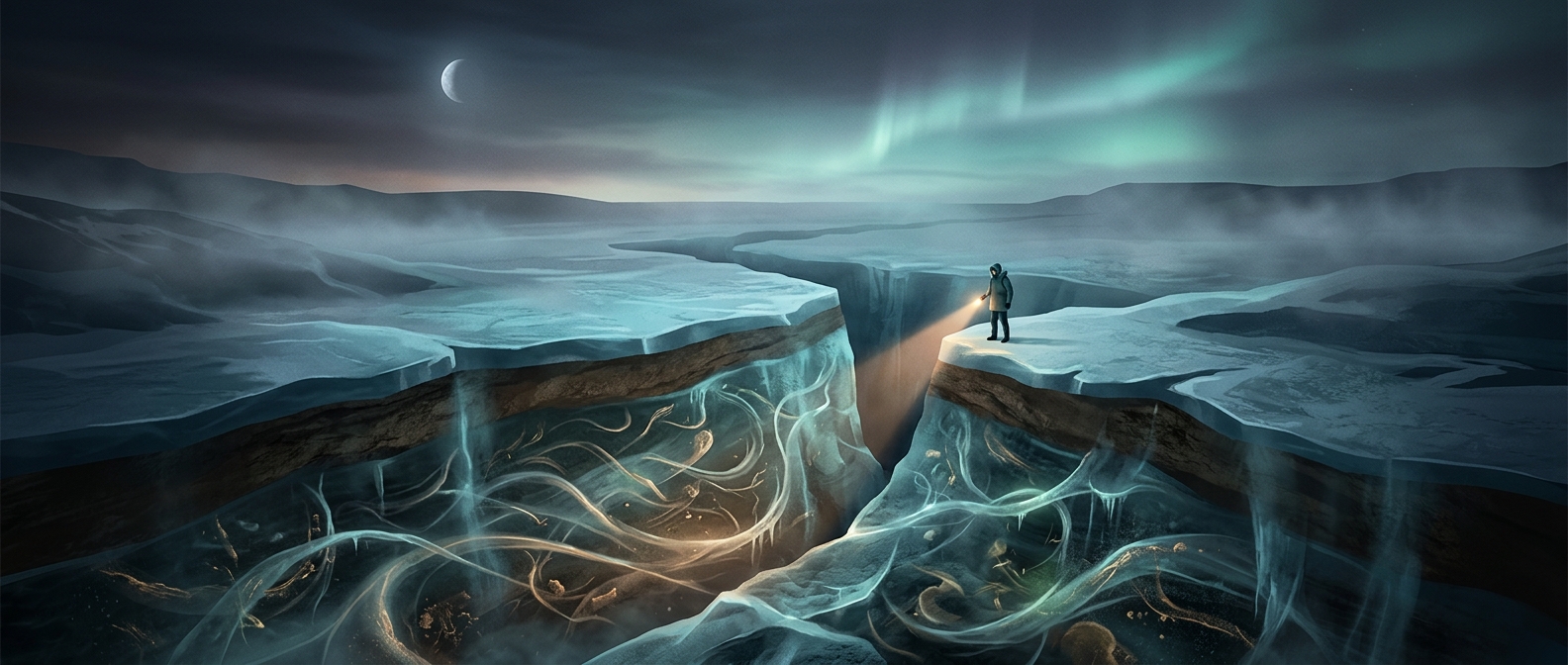 Permafrost traps vast amounts of ancient carbon