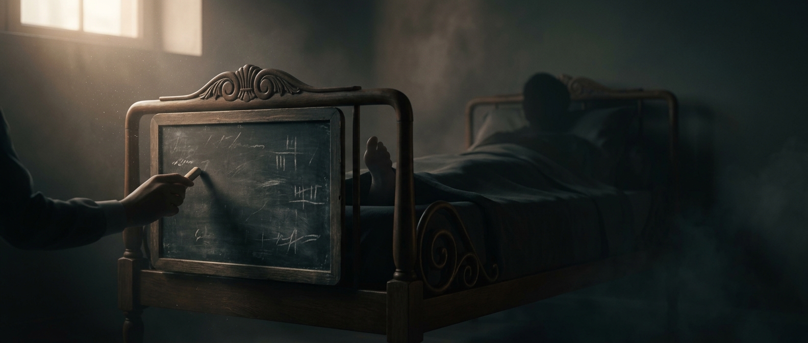 When patient records were written at the foot of the bed