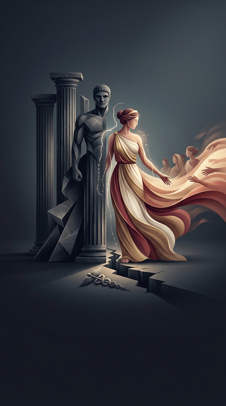 Ancient Greek physician Agnodice disguised herself as a man to practice medicine in Athens around the 4th century BCE because women were legally forbidden from entering the medical profession under penalty of death.