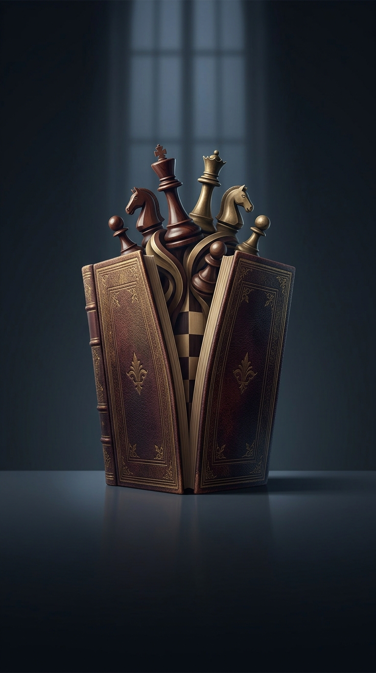 Chess boards with a crease in the middle were originally invented by an eccentric 12th-century priest who needed a clever way to hide his illegal gaming habits from his strict religious superiors.