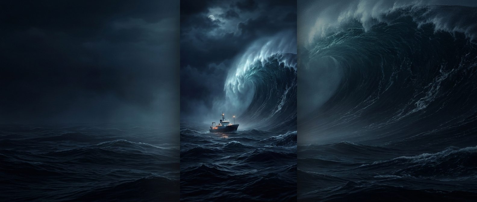 How rogue waves appear from nowhere in the open ocean