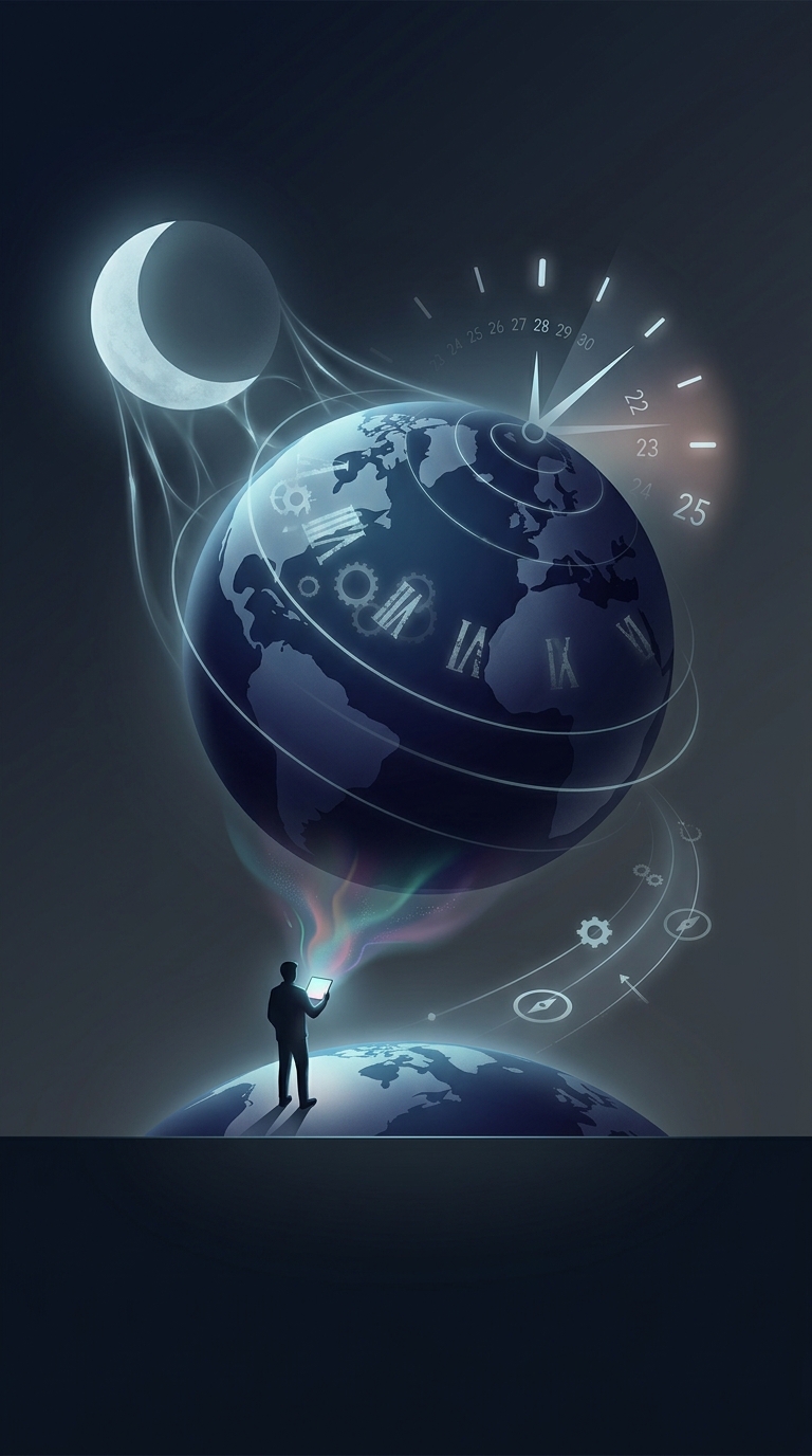 Tidal friction caused by the gravitational pull of the moon is slowly dragging on the Earth's rotation, causing the length of a single day to increase by about one point eight milliseconds every century.