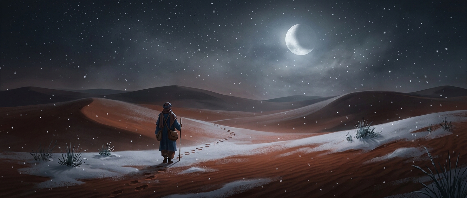 Why snow sometimes falls in the Sahara