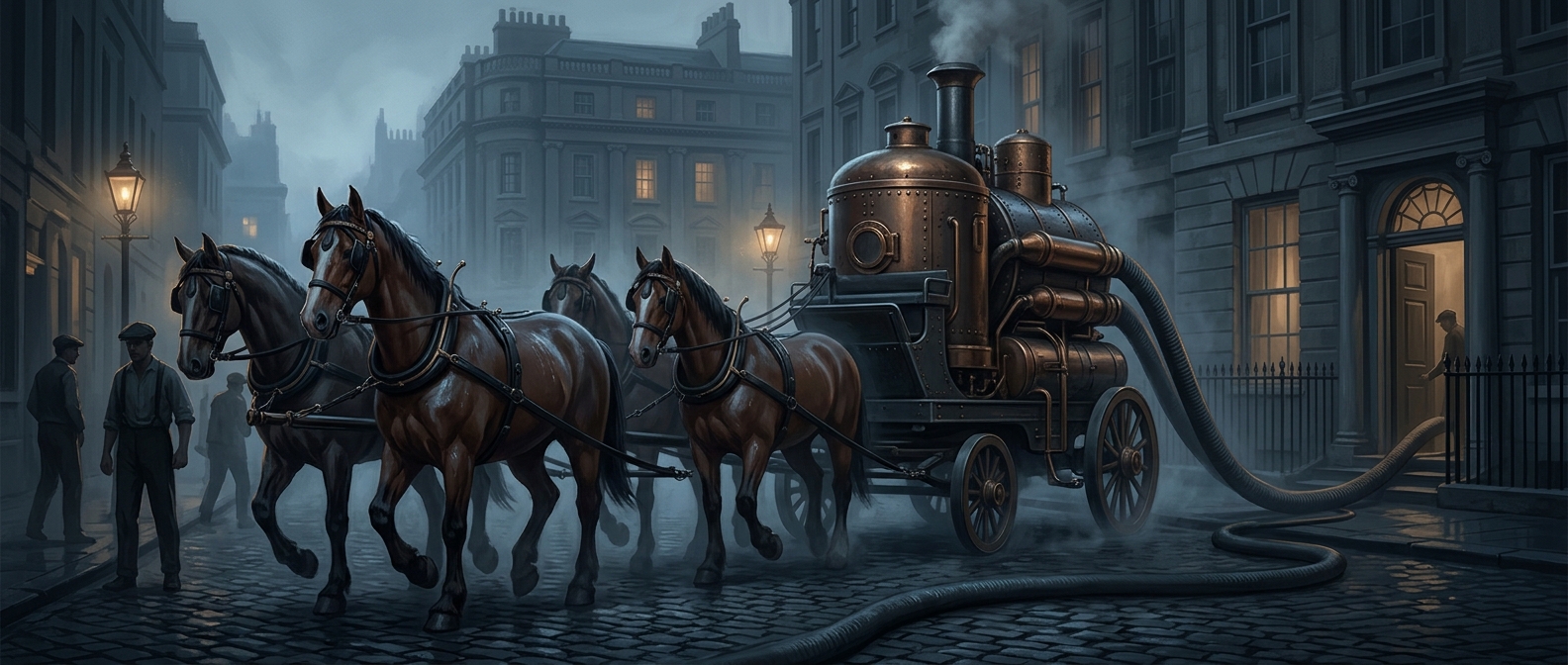 When vacuum cleaners came on horse-drawn carriages