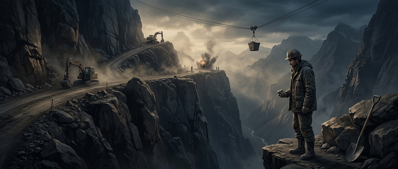 The highway blasted through the roof of the world