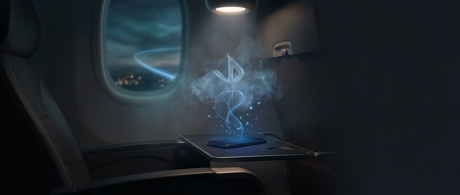 Bluetooth devices are banned during takeoff phases
