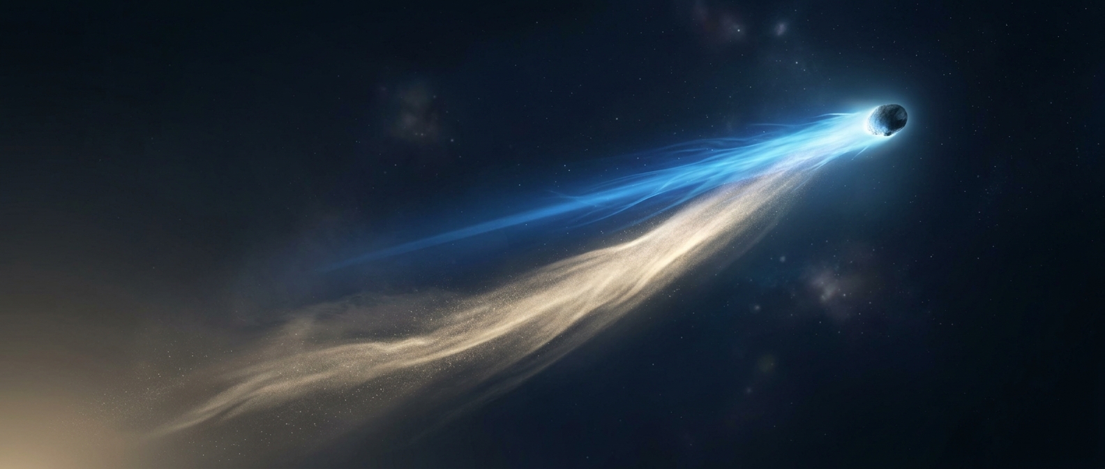 Why comets have two tails