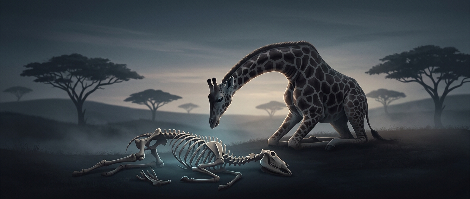 Why giraffes sometimes eat bones