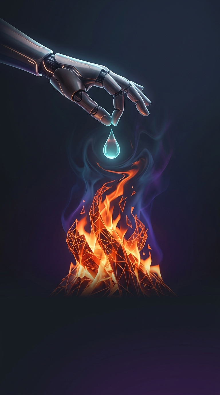 Despite what most people assume, how does water actually extinguish a roaring campfire?