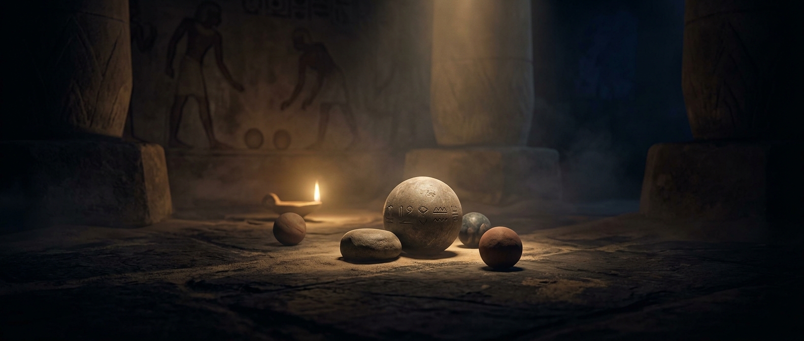 Ancient Egyptians played marbles too