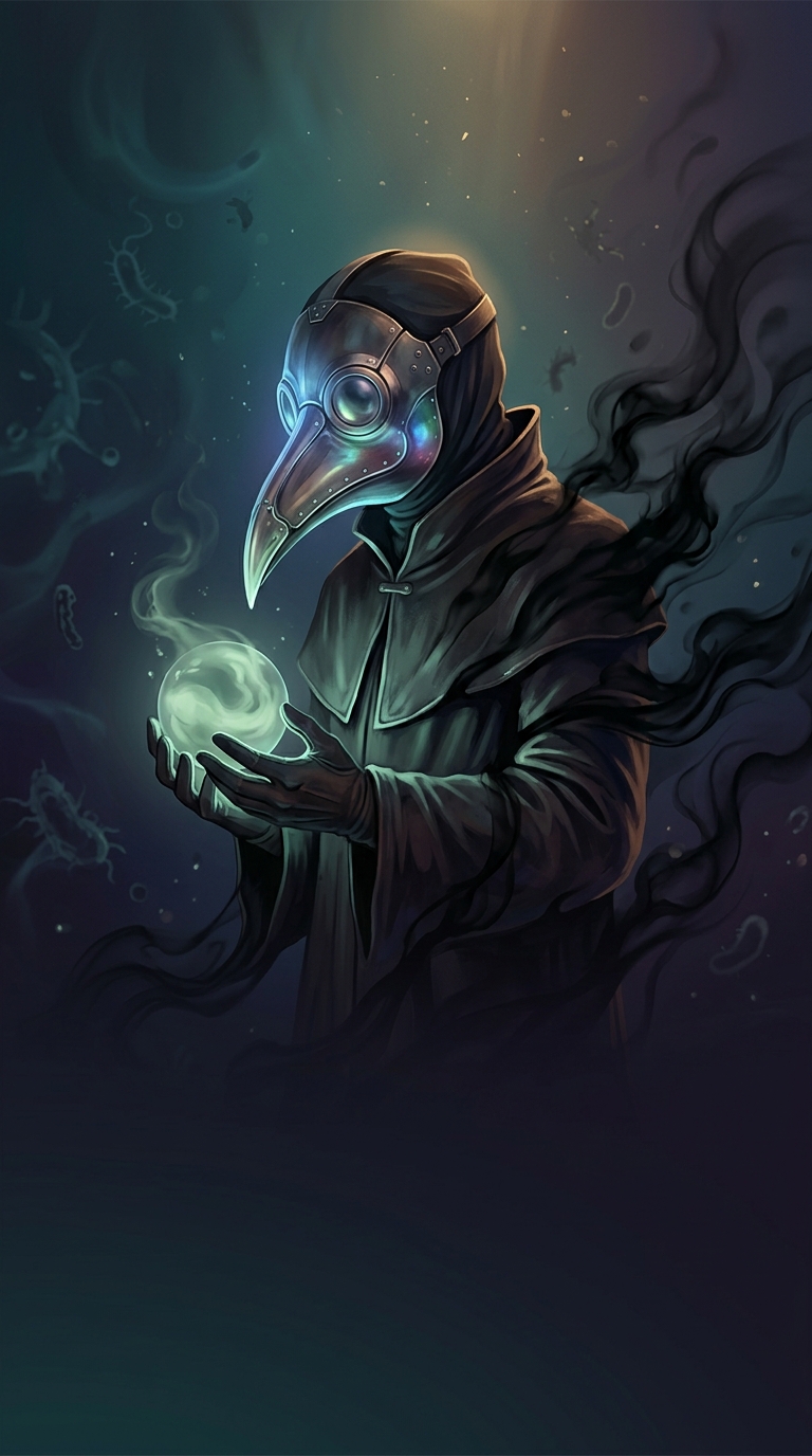 Before germ theory was discovered, medieval plague doctors wore those terrifying bird masks for what specific reason?