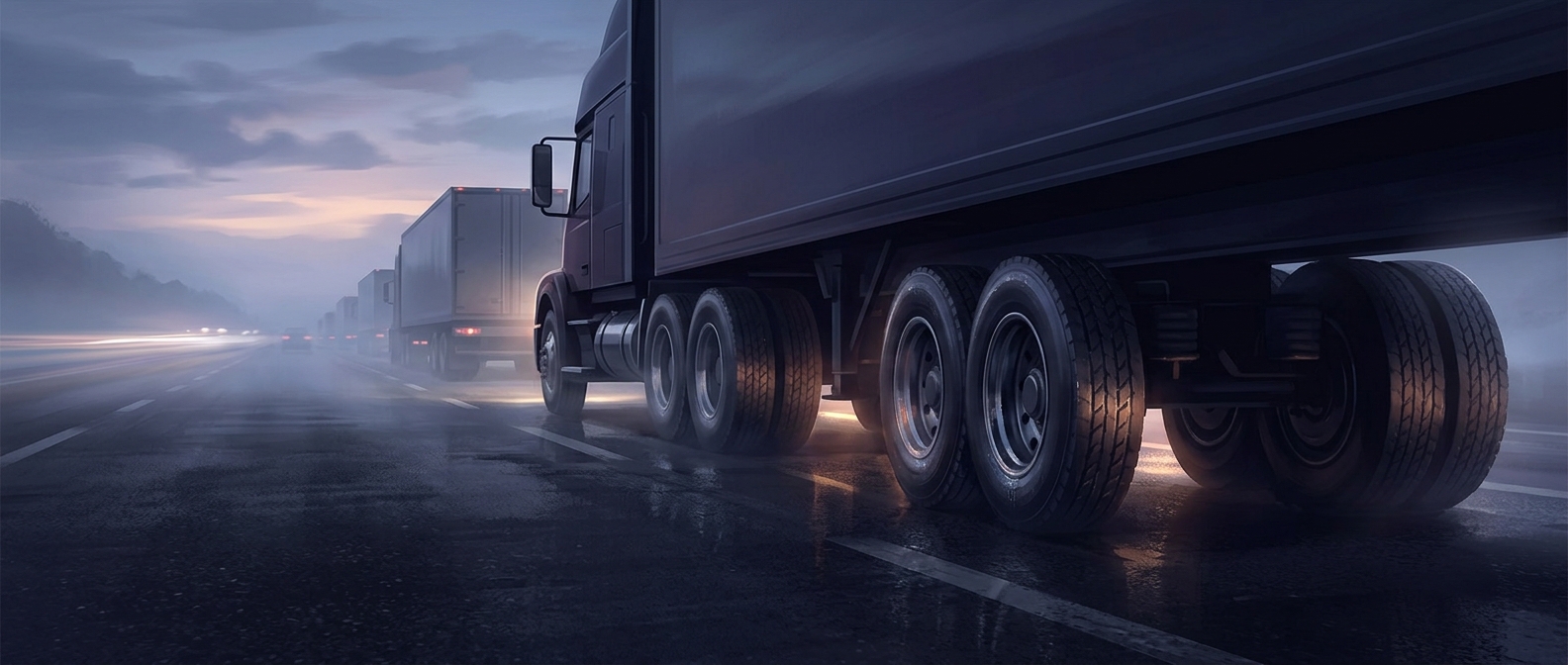 Standard tractor-trailers have 18 wheels