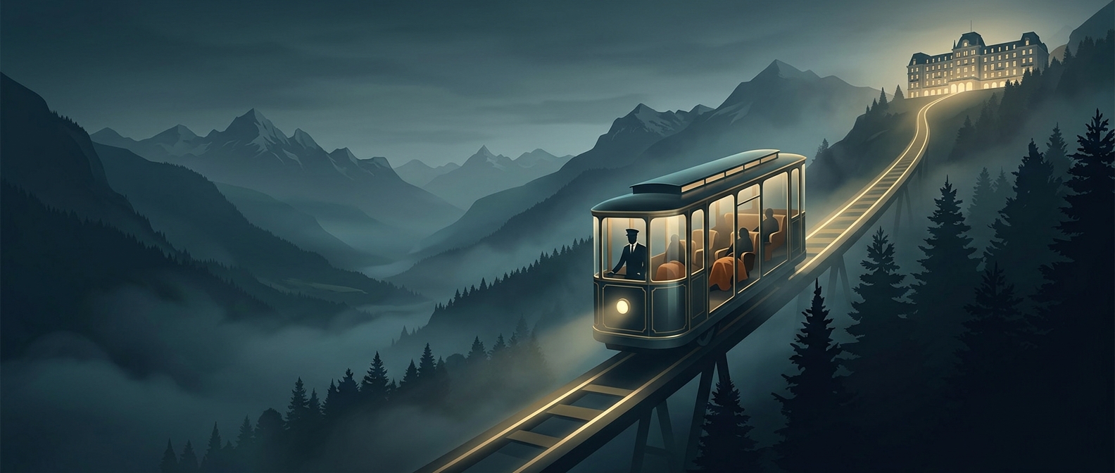 Évian built a funicular for spa guests