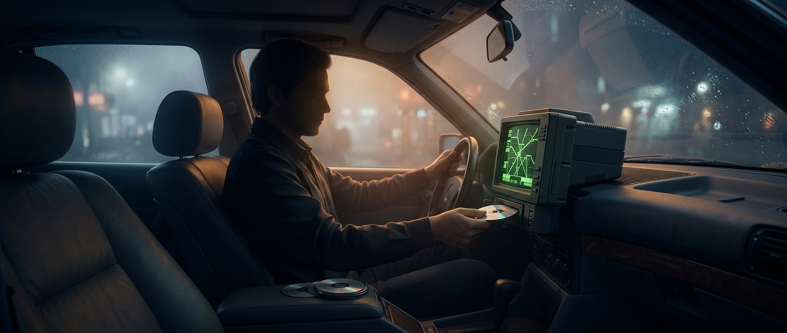 Первый автомобильный GPS стоил как подержанная машина