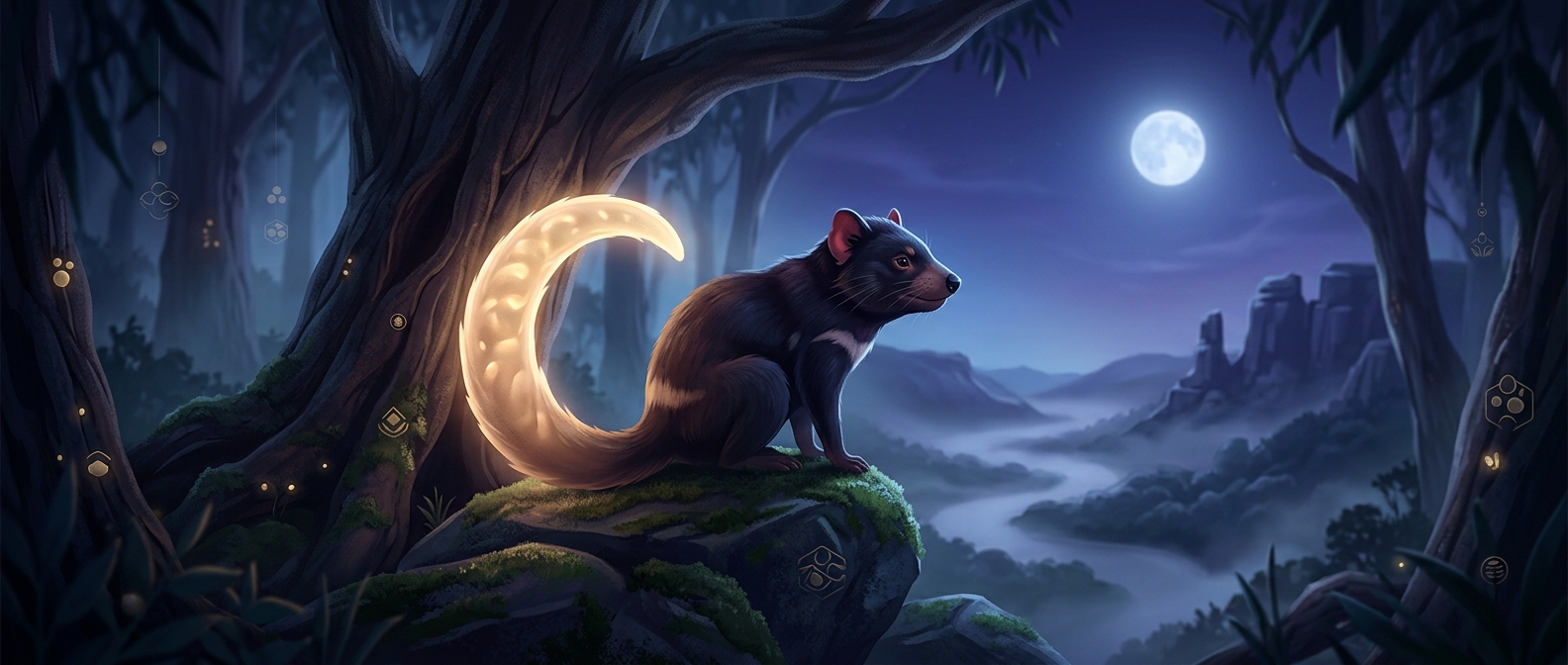 Tasmanian devils store fat in their tails