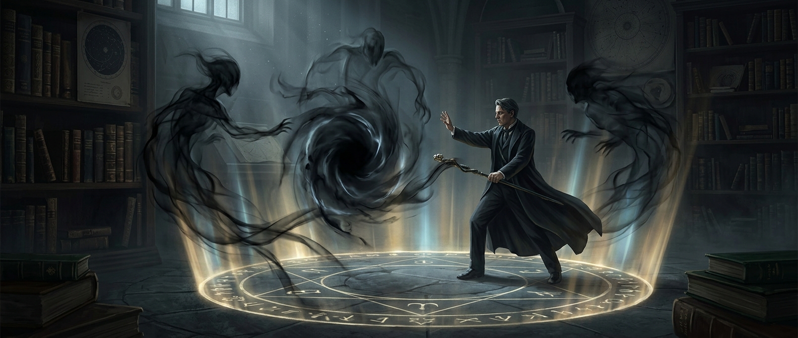 W.B. Yeats spent years performing magical rituals to defend himself against psychic vampire attacks