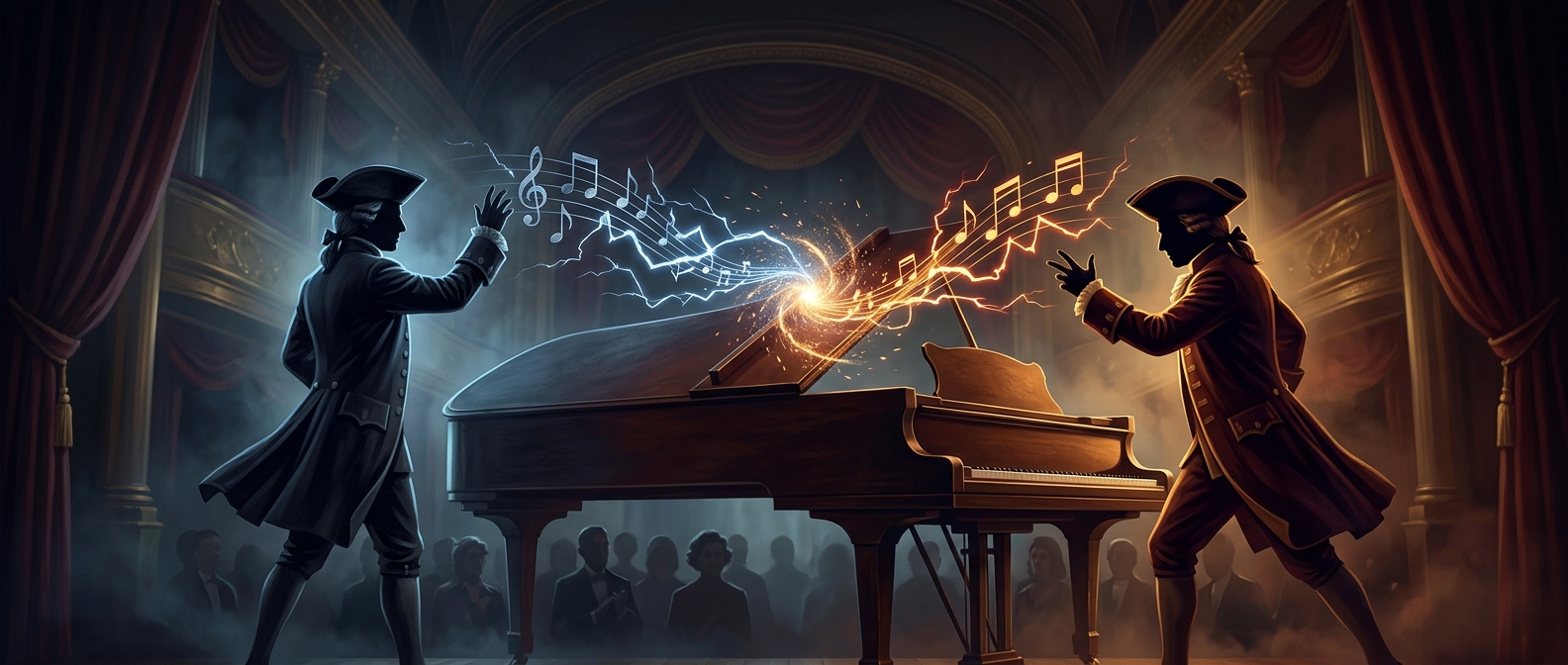 Prominent composers engaged in fierce public rivalries