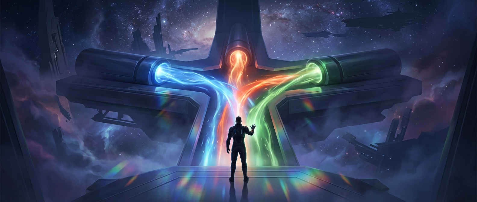 Mass Effect ends with a color choice