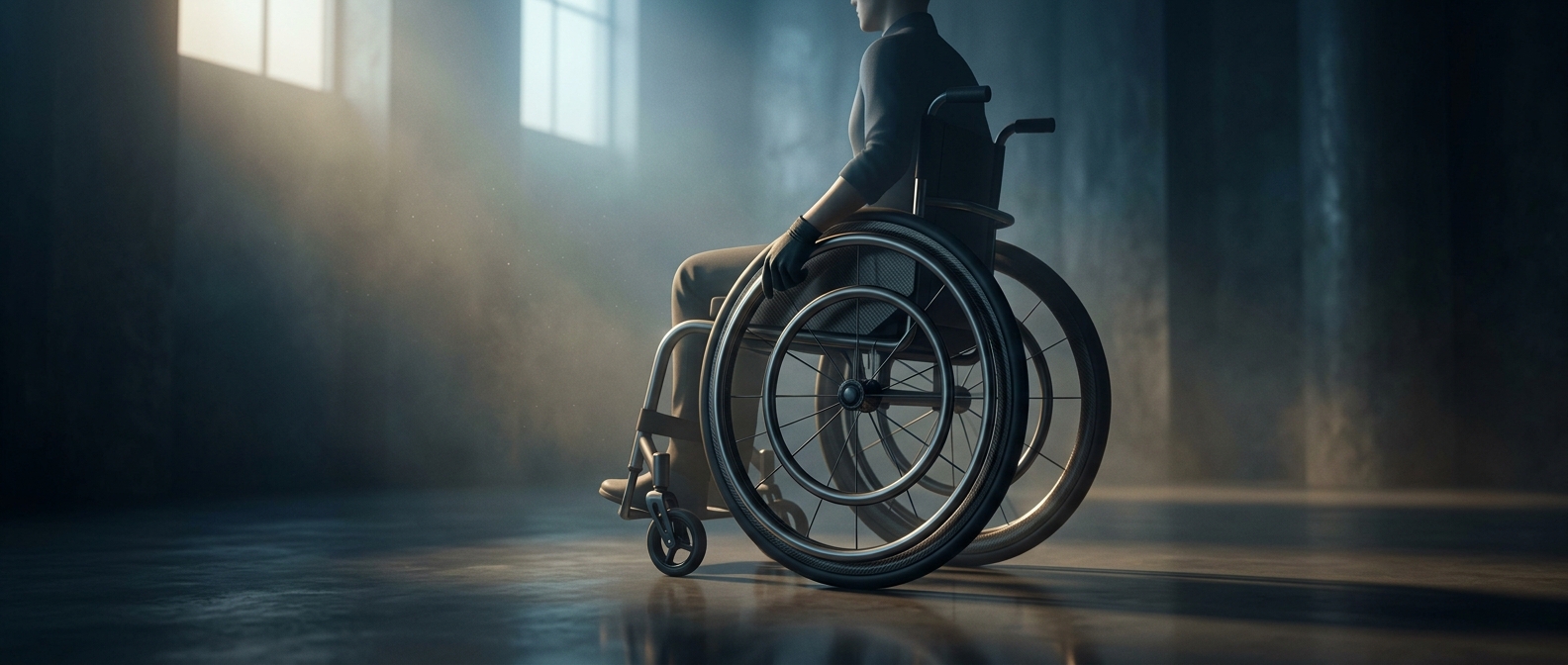 Wheelchair push rims are smaller than the wheels