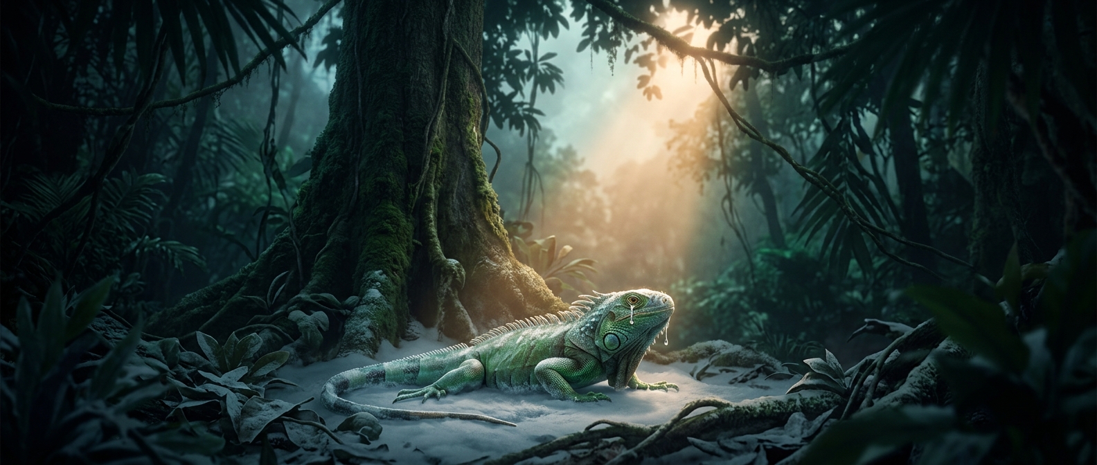 Why frozen iguanas fall from Florida trees