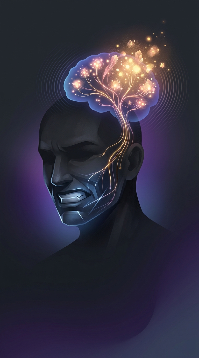 Forcing your facial muscles into a fake, pained smile can actually trick your brain into releasing serotonin and dopamine, lowering your heart rate and reducing stress levels.
