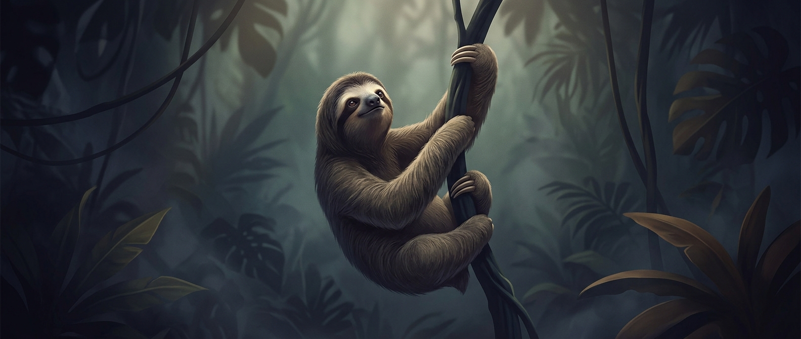 Why sloths sometimes fall from grabbing themselves