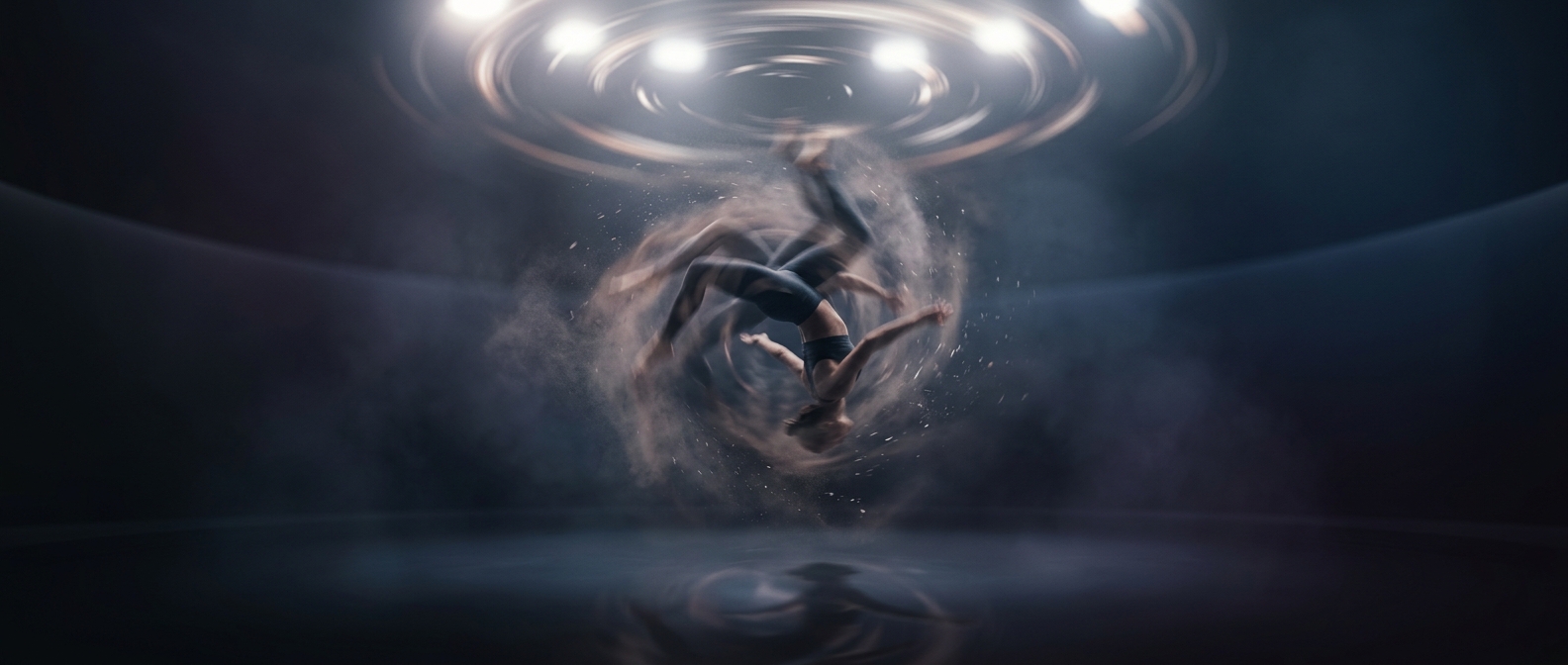 Continuous somersaults can destroy your balance and trigger intense nausea within seconds