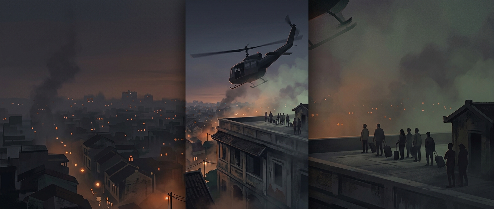 The helicopter escape that wasn't at the US Embassy