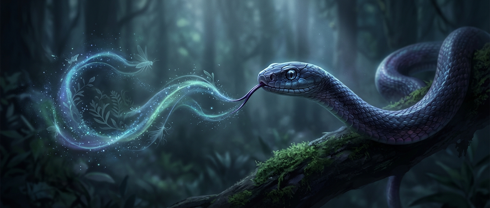 Why snakes keep flicking their tongues
