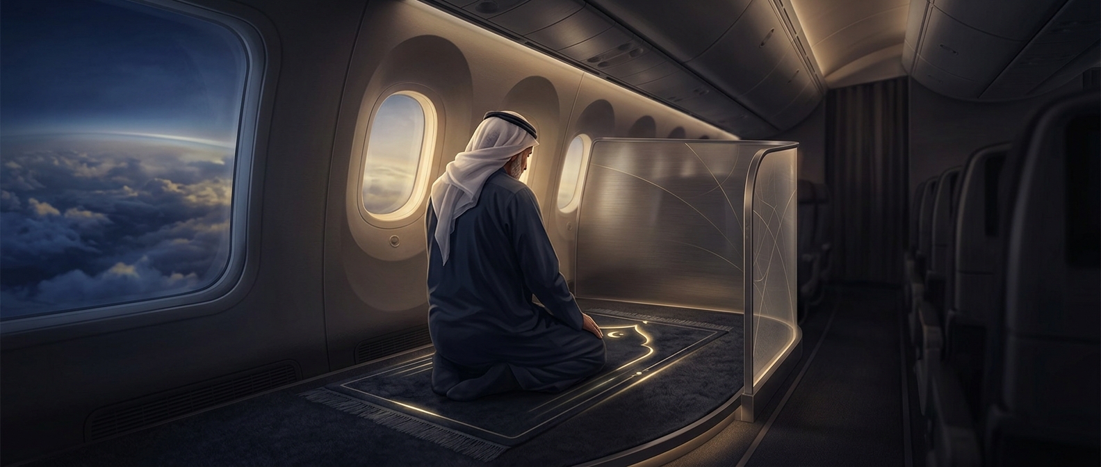 The airline with a prayer room pointed toward Mecca
