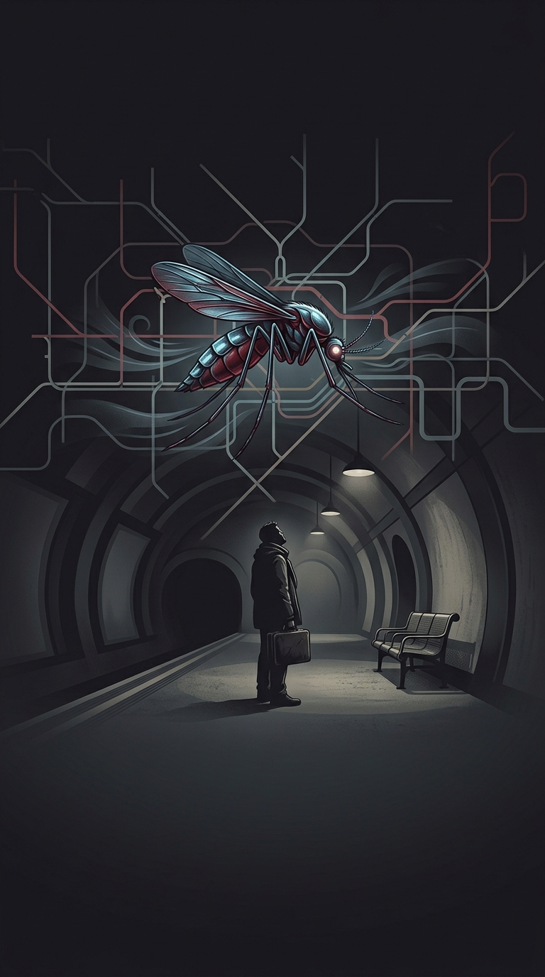 London Underground platforms are infested with a unique species of mosquito that specifically evolved to survive in the dark, subterranean tunnels and feed off the blood of miserable commuters.
