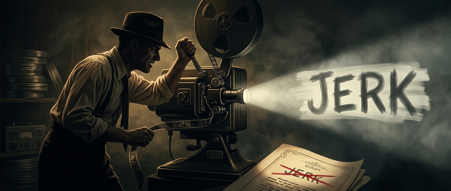 Когда «jerk» считалось непристойным словом в кино