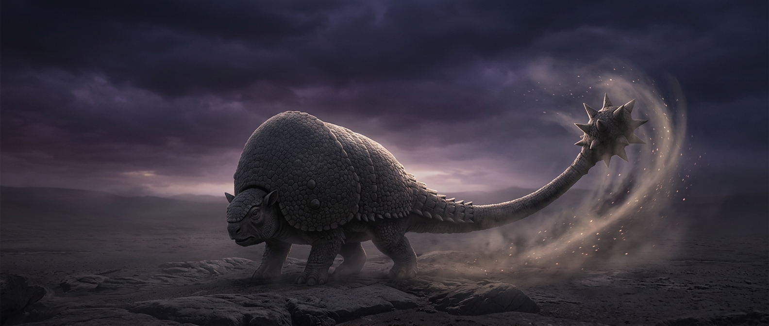 The armadillo with a built-in spiked club