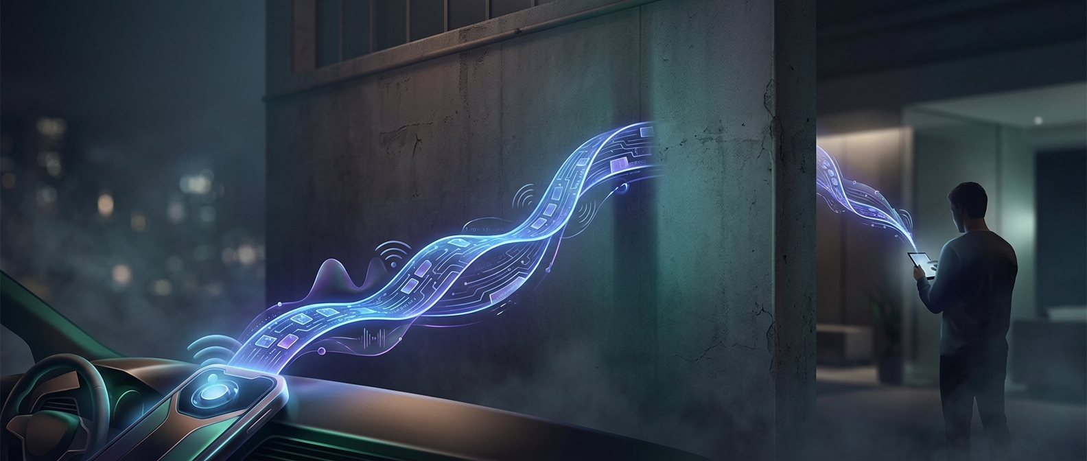 Your router sends data through walls