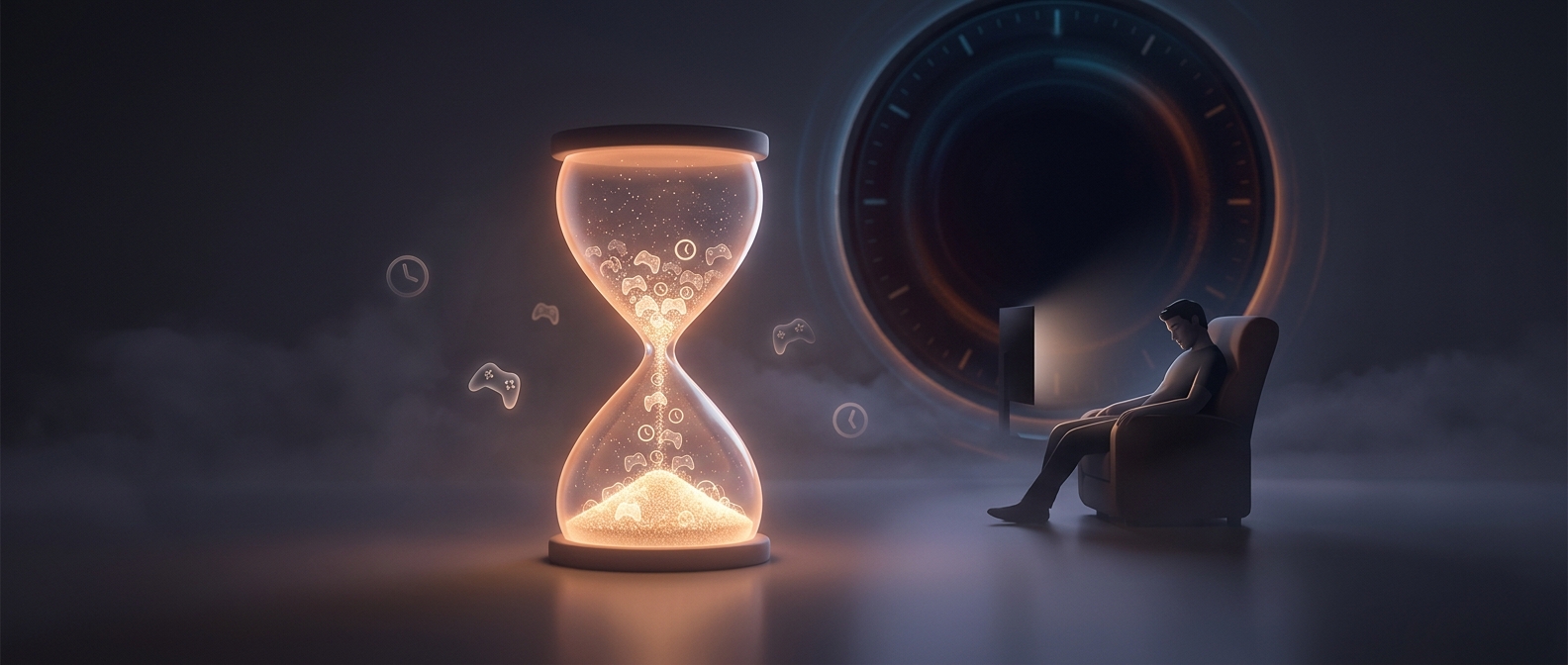 Leaving applications running inflates playtime metrics
