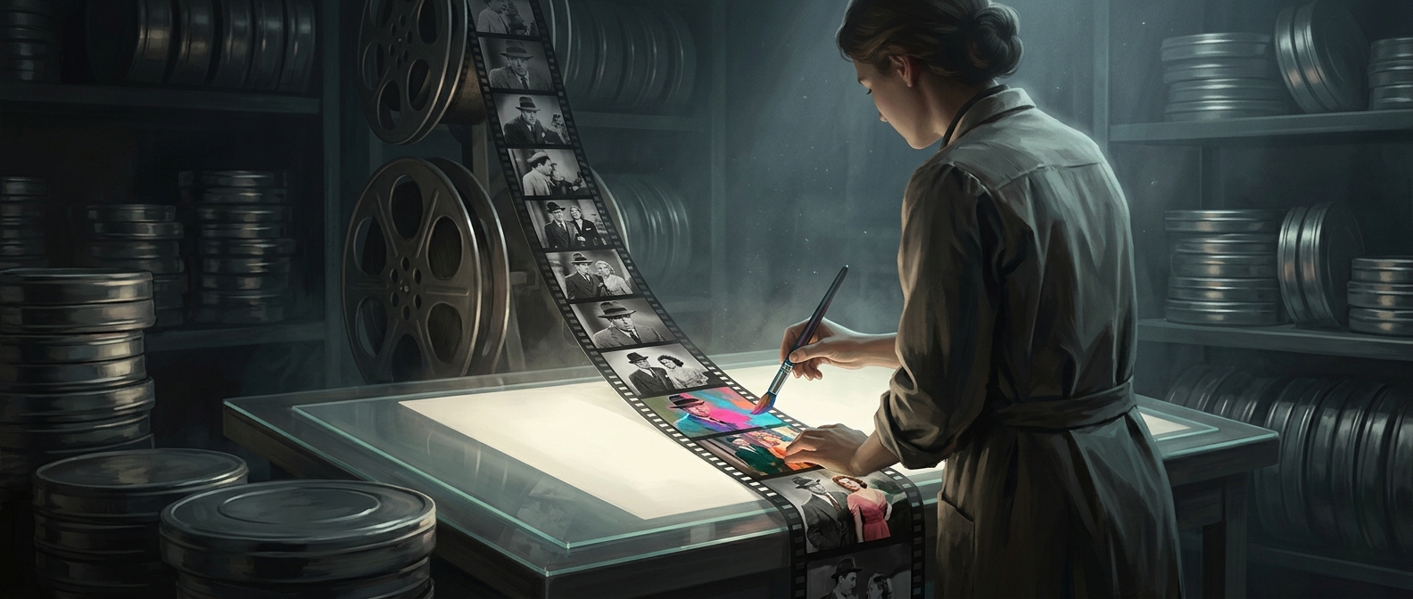 When computers colored classic black-and-white films