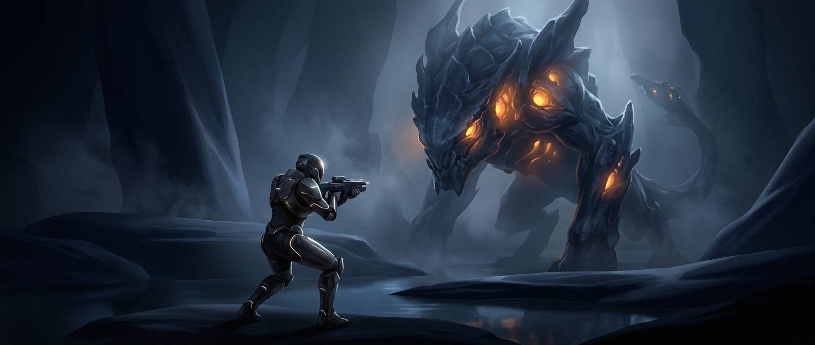 Glowing weak spots dictate exactly where to shoot foes