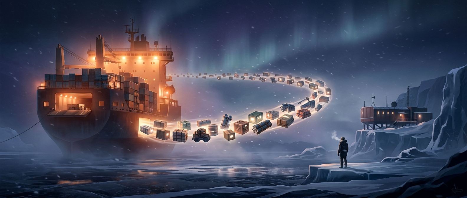 Why Antarctic stations import everything