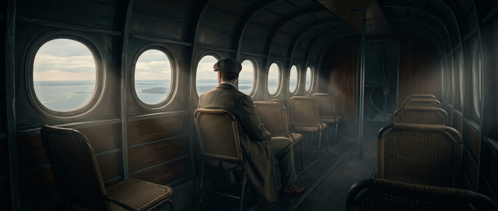 The first commercial flight had just one passenger
