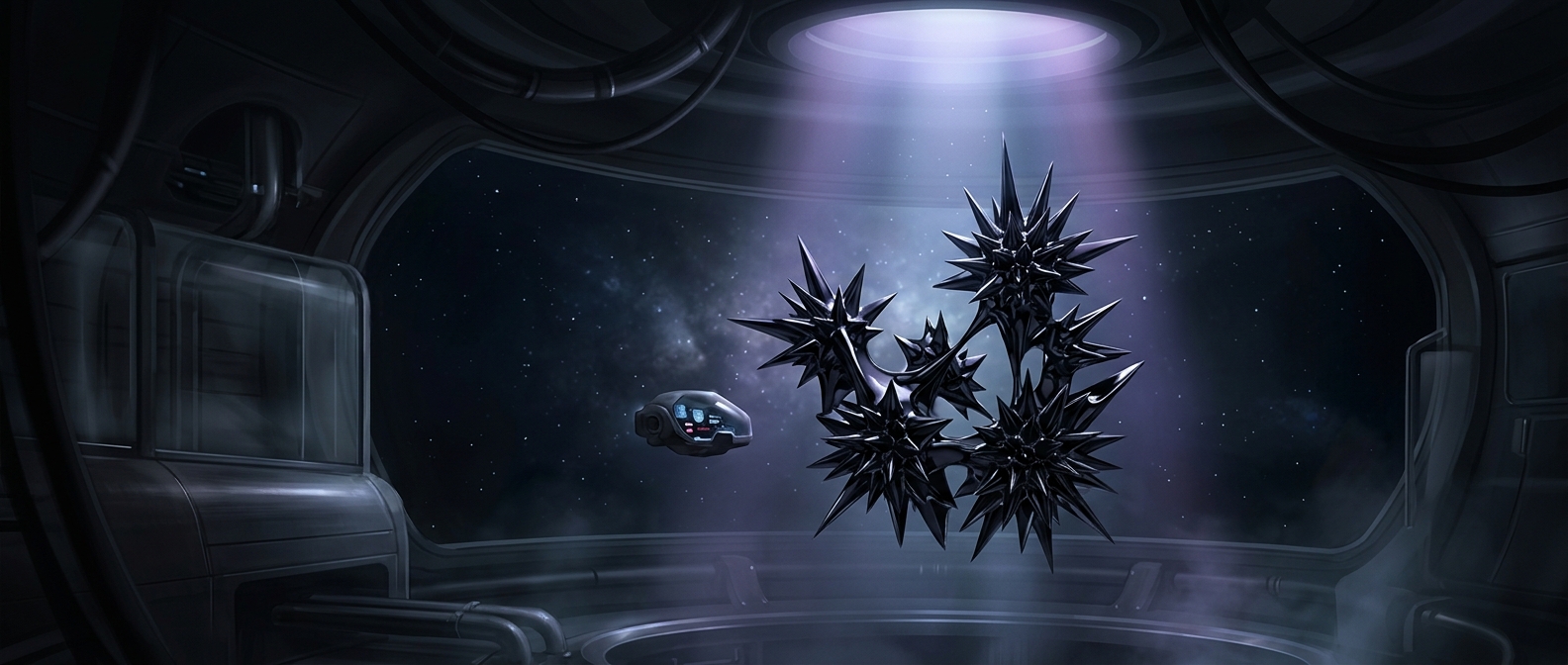 The magnetic liquid that forms spikes in space