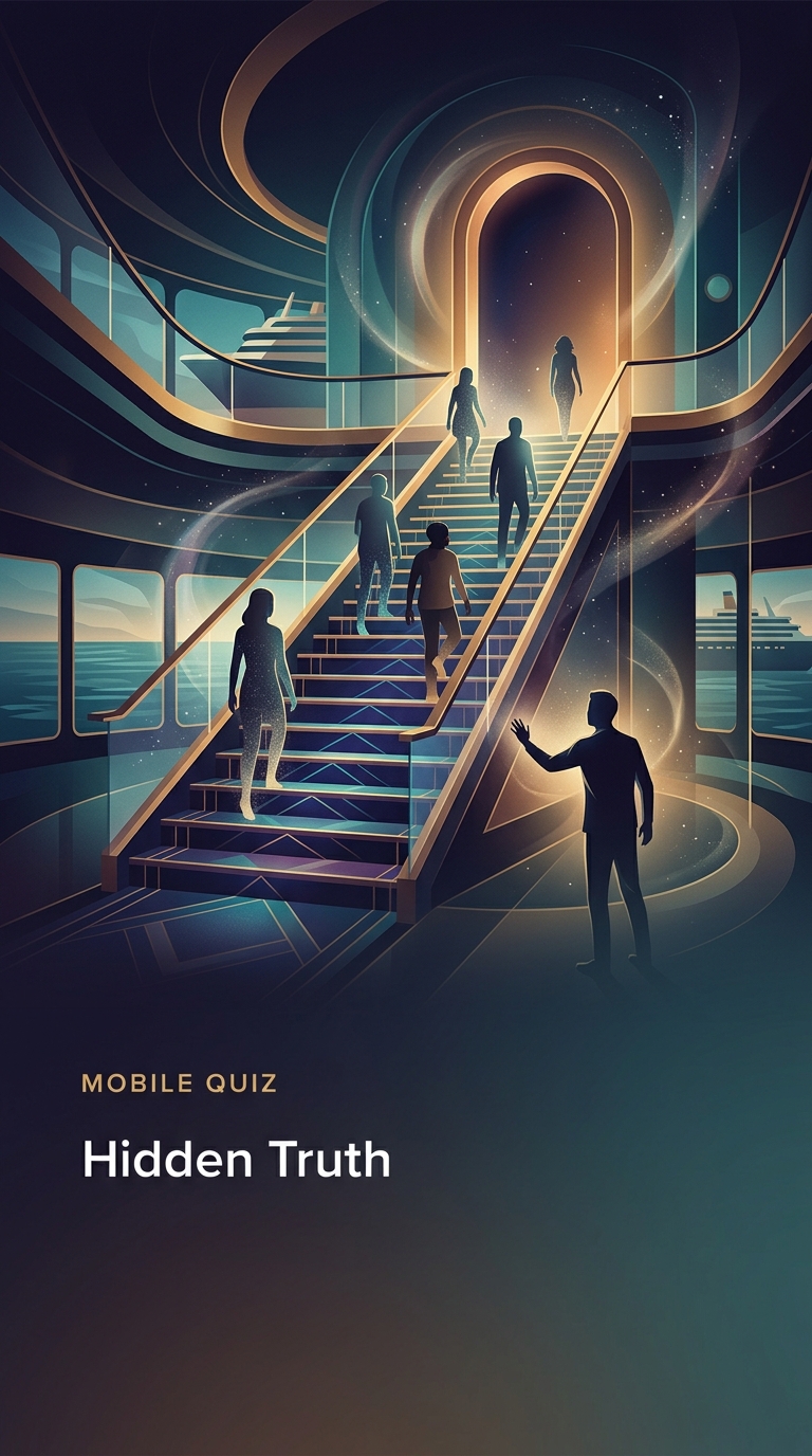 If you walk up the grand staircases of most major luxury cruise ships, you will realize something impossible is missing.