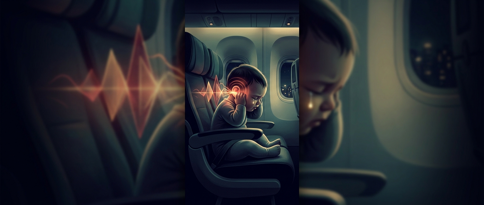 Why babies cry during plane flights