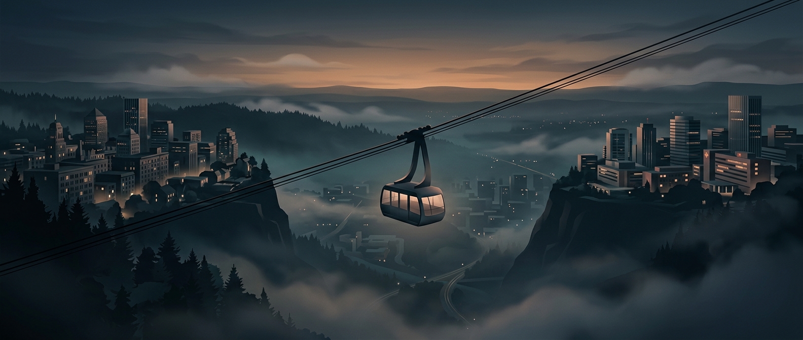 Portland aerial tram connects city districts through the sky